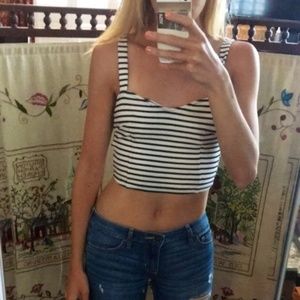 Striped crop top